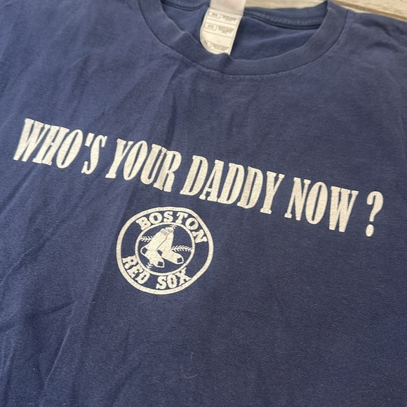 Boston Red Sox Men’s “Who’s Your Daddy Now” Navy Vintage T-Shirt 3X - Picture 2 of 3